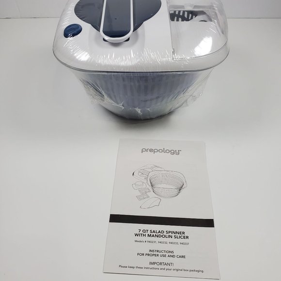 Prepology Kitchen Prepology 7qt Salad Spinner With Mandoline Slicer